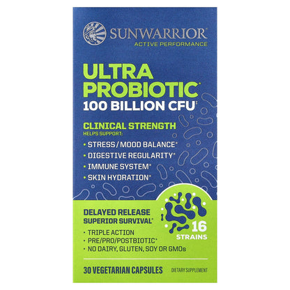 Sunwarrior, Ultra Probiotic, 30 Vegetarian Capsules