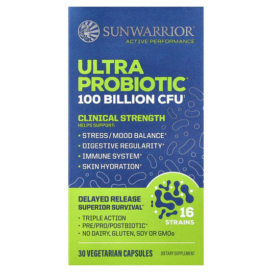 Sunwarrior, Ultra Probiotic, 30 Vegetarian Capsules