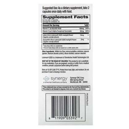 Focus Factor, Vision Formula, 60 Capsules