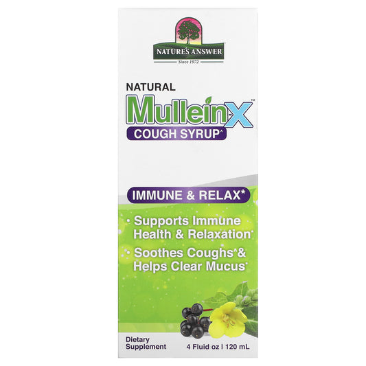 Nature's Answer, Natural Mullein X Cough Syrup, 4 fl oz (120 ml)