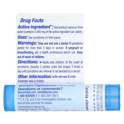 Boiron, Candida Albicans, 12C, Yeast Infection Relief, Approx. 80 Pellets