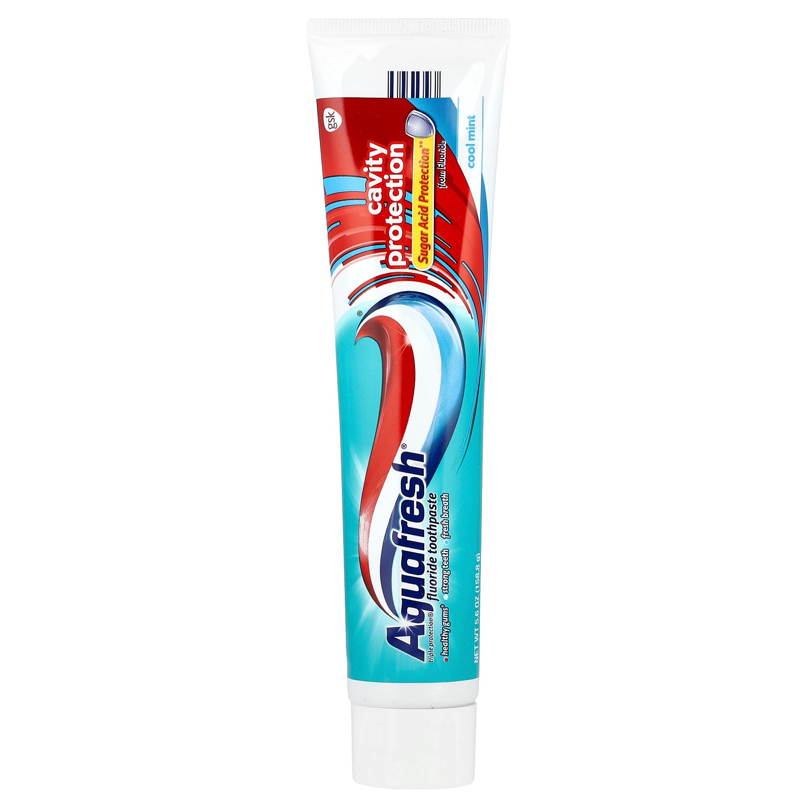Aquafresh, Triple Protection® Fluoride Toothpaste, Cavity Protection, Cool Mint, 5.6 oz (158.8 g)