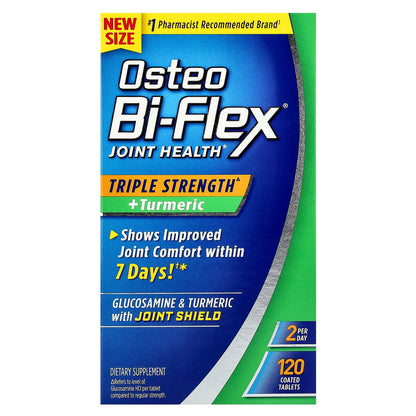 Osteo Bi-Flex, Joint Health + Turmeric, Triple Strength, 120 Coated Tablets