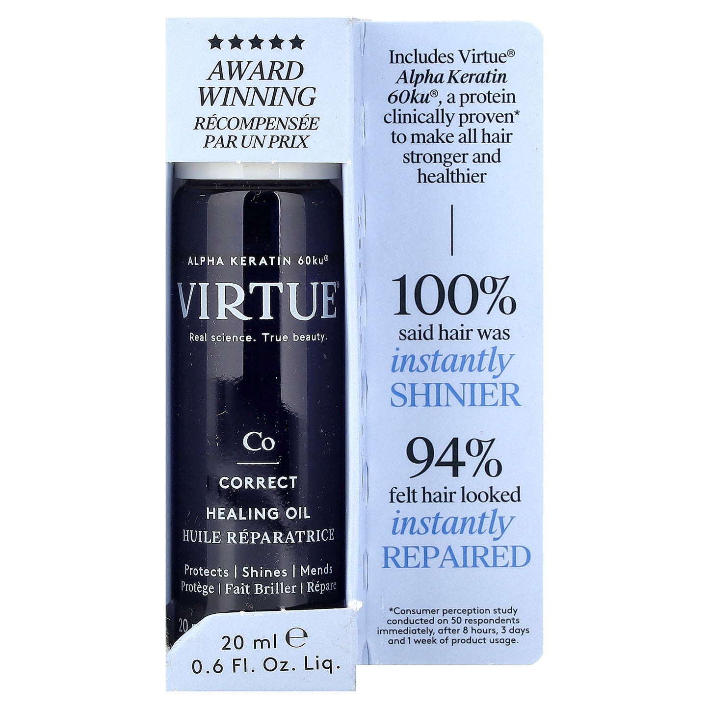 Virtue Labs, Correct, Healing Oil, 0.6 fl oz (20 ml)