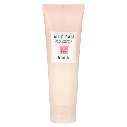 Heimish, All Clean, Gentle Exfoliating Gel Cleanser, AHA BHA, 4.39 fl oz (130 ml)