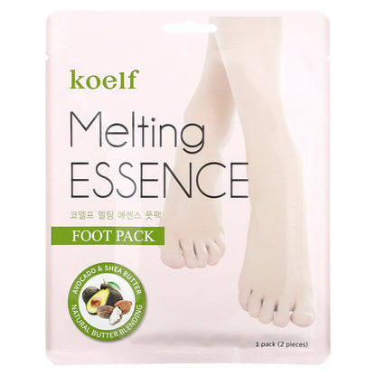 Koelf, Melting Essence Foot Pack, 10 Pairs