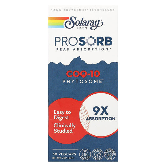 Solaray, COQ-10 Phytosome, 30 Vegcaps