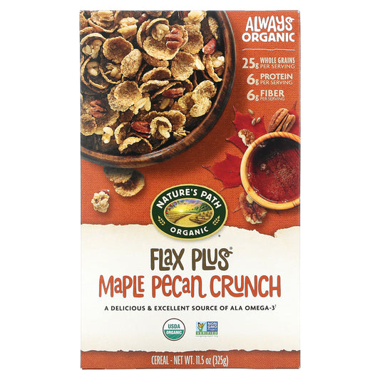 Nature's Path, Organic, Flax Plus Maple Pecan Crunch Cereal, 11.5 oz (325 g)