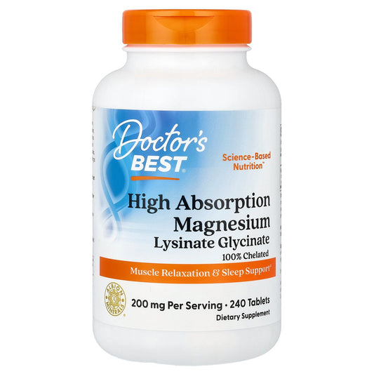 Doctor's Best, High Absorption Magnesium, 240 Tablets (100 mg Per tablet)