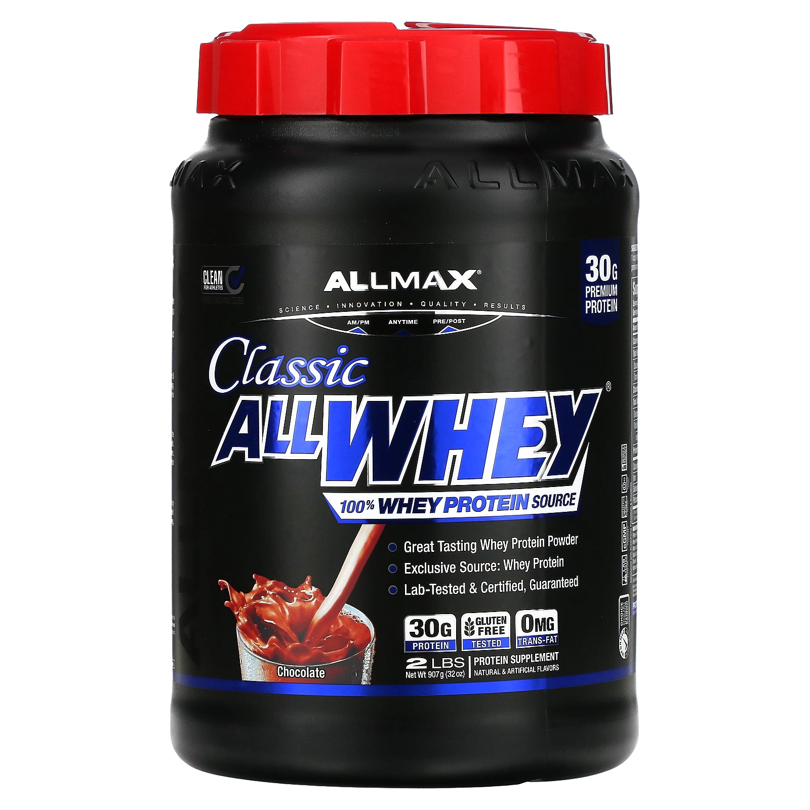 ALLMAX, CLASSIC ALLWHEY®, 100% Whey Protein, Chocolate, 2 lbs (907 g)