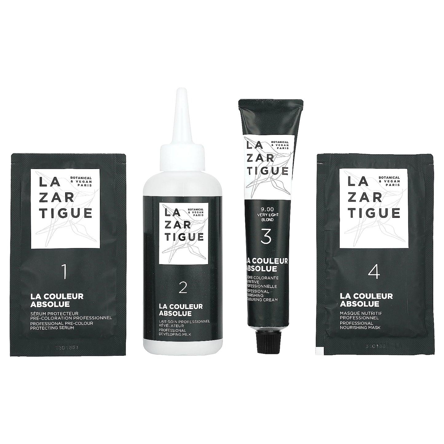 Lazartigue, Permanent Haircolor with Botanical Extracts, 9.00 Very Light Blond, 1 Application