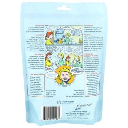 Nellie's, Laundry Soda, Fragrance Free, 50 Loads, 1.6 lb (726 g)