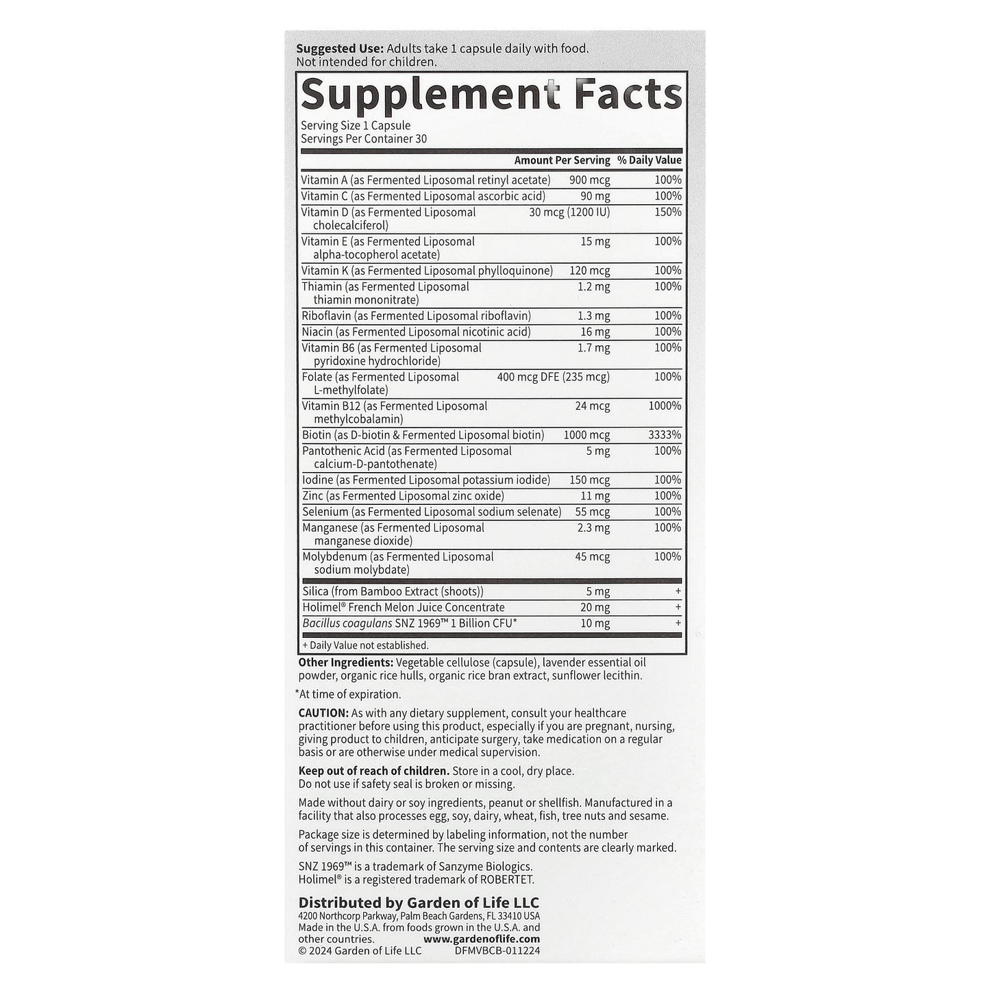 Garden of Life, Dr. Formulated Multi+, Beauty Complex, 30 Capsules