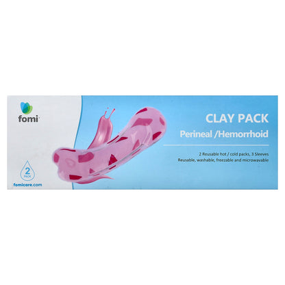 FOMI, Clay Pack, Perineal/Hemorrhoid, 2 Pack, 3 Sleeves