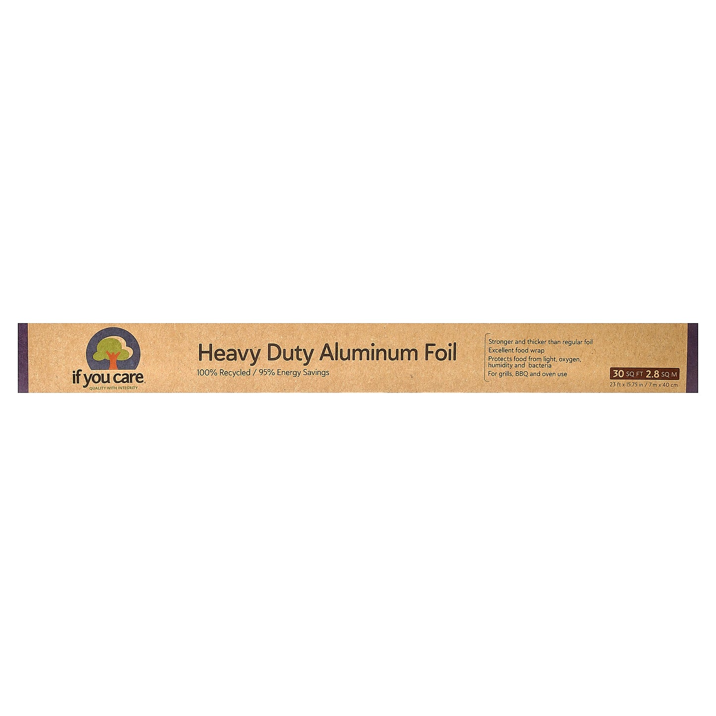 If You Care, Heavy Duty Aluminum Foil, 30 sq ft (23 ft x 15.75 in)