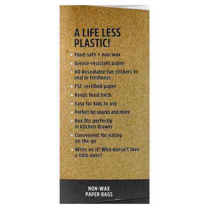 Lunchskins, Paper Snack Bags, Bears, 50 Bags