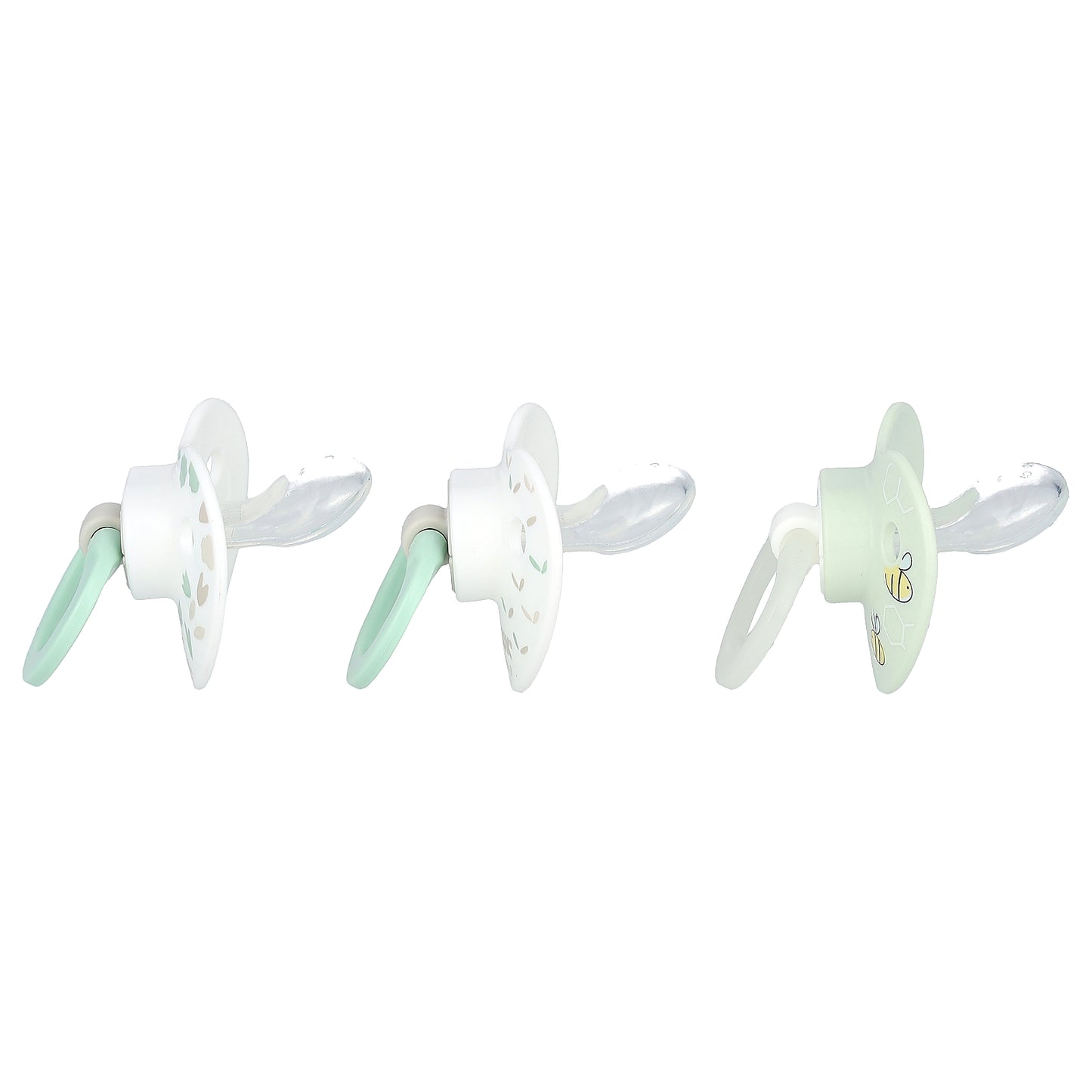 NUK, Glow in the Dark Orthodontic Pacifier, 0-6 Months, Green, 3 Pack