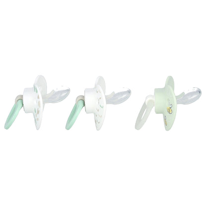 NUK, Glow in the Dark Orthodontic Pacifier, 0-6 Months, Green, 3 Pack