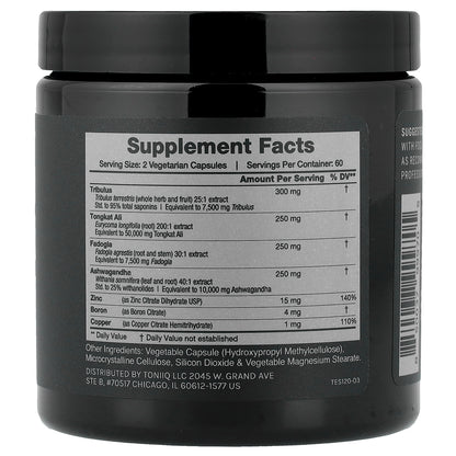 Toniiq, Testosterone Support, 120 Capsules