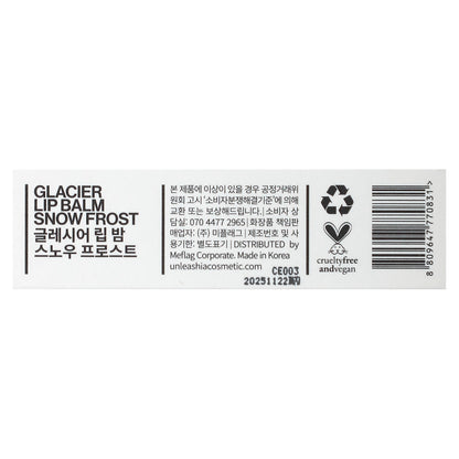 Unleashia, Glacier Lip Balm, No. 1 Snow Frost, 3.3 g