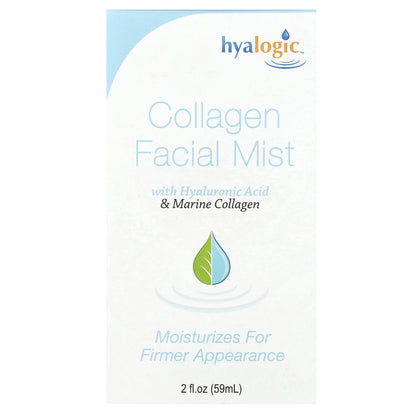 Hyalogic, Collagen Facial Mist With Hyaluronic Acid & Marine Collagen, Fragrance Free, 2 fl oz (59 ml)