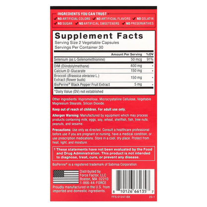 Force Factor, Fundamentals, DIM Max, 60 Vegetable Capsules