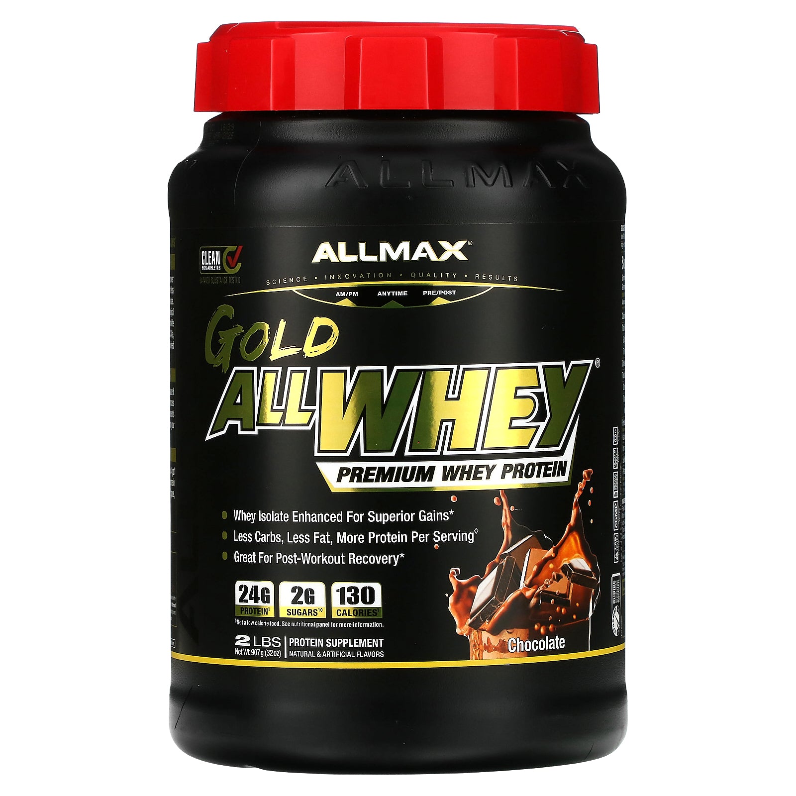 ALLMAX, GOLD ALLWHEY®, Premium Whey Protein, Chocolate, 2 lbs (907 g)