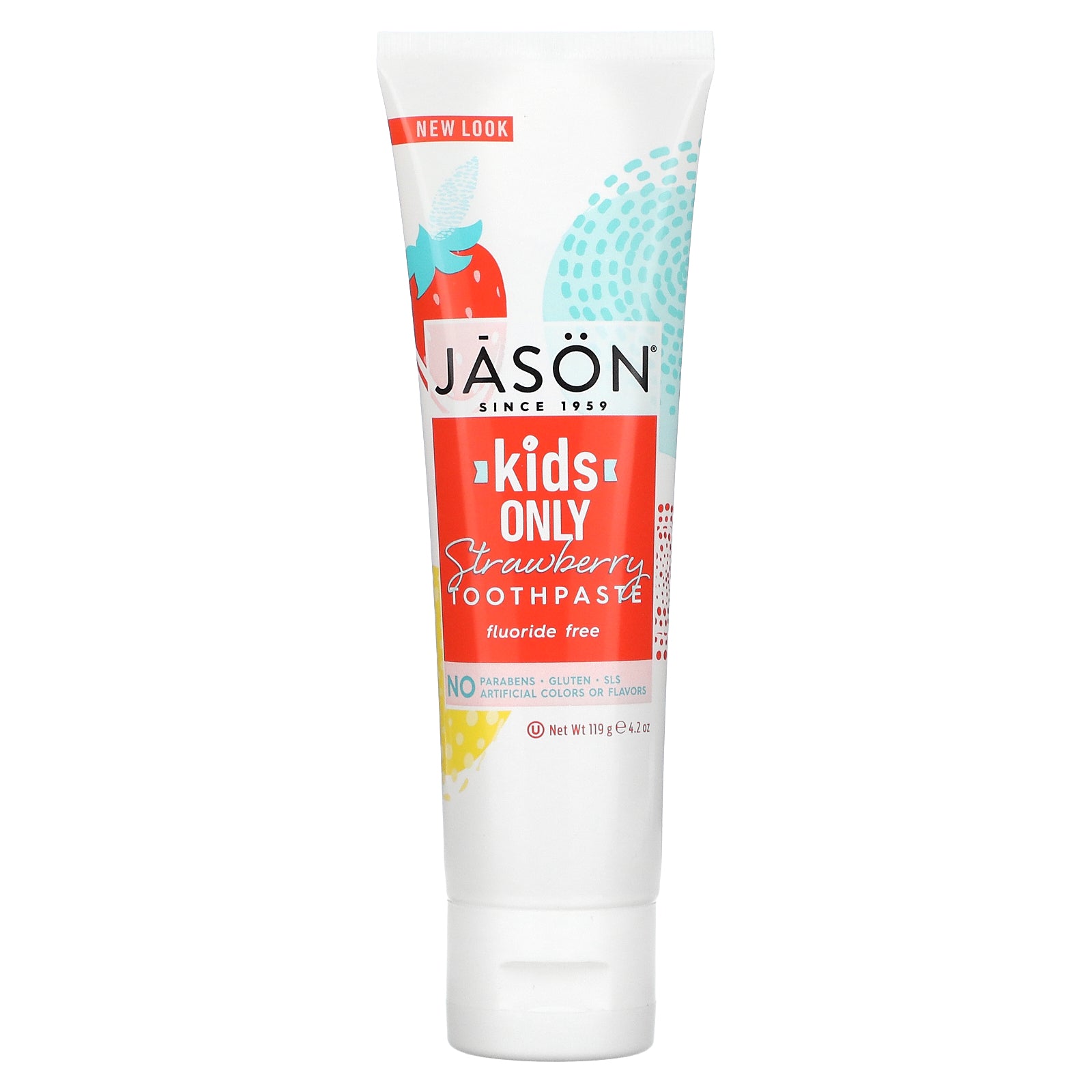 Jason Natural, Kids Only! Toothpaste, Strawberry, 4.2 oz (119 g)