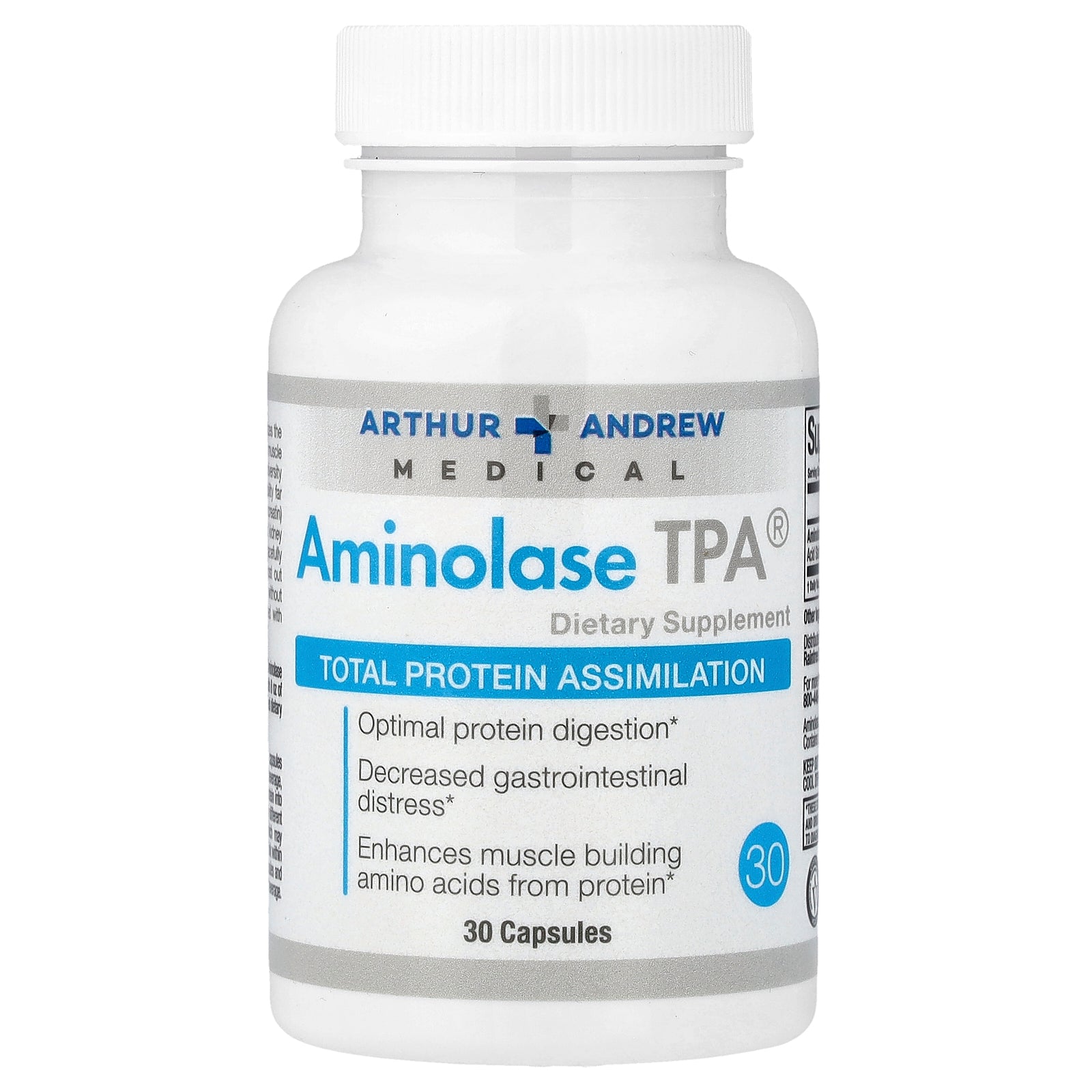 Arthur Andrew Medical, Aminolase TPA®, 30 Capsules (250 mg per Capsule)