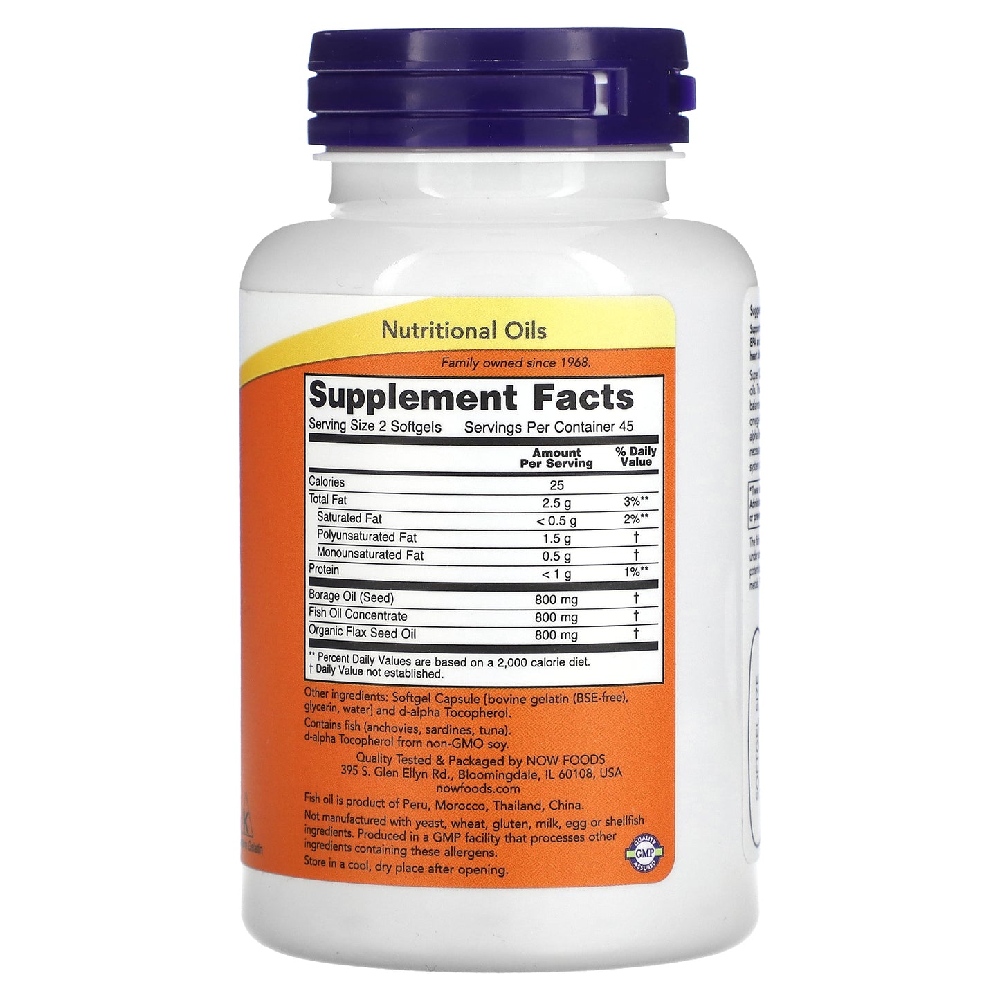 NOW Foods, Super Omega 3-6-9, 1,200 mg, 90 Softgels