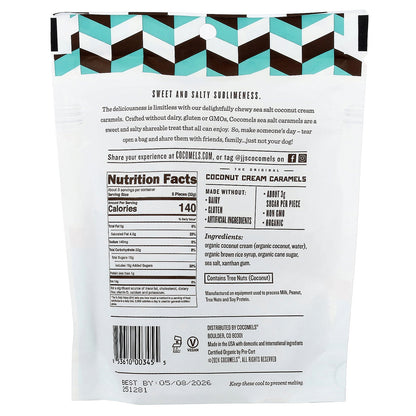 Cocomels, Coconut Cream Caramels, Sea Salt, 3.5 oz (99 g)