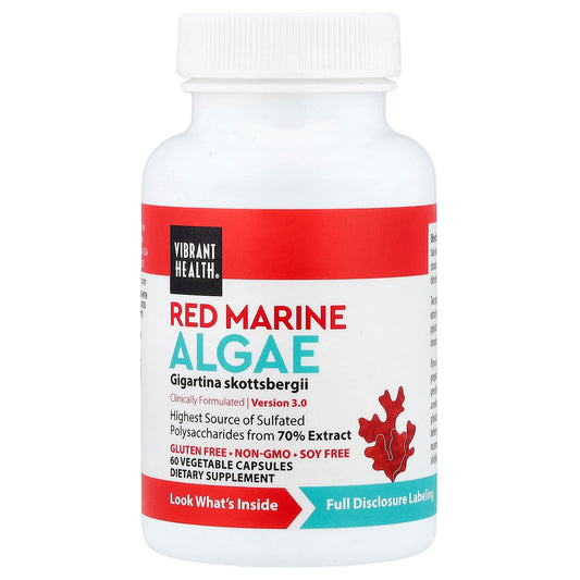 Vibrant Health, Red Marine Algae, 60 Vegetable Capsules (250 mg per Capsule)