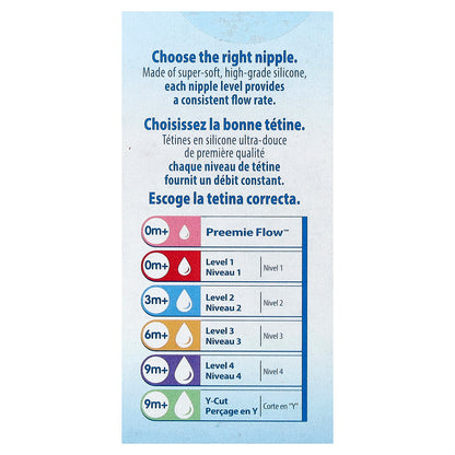 Dr. Brown's, Natural Flow®, Anti-colic Nipple,  0 Months +, Slow Flow, 2 Pack