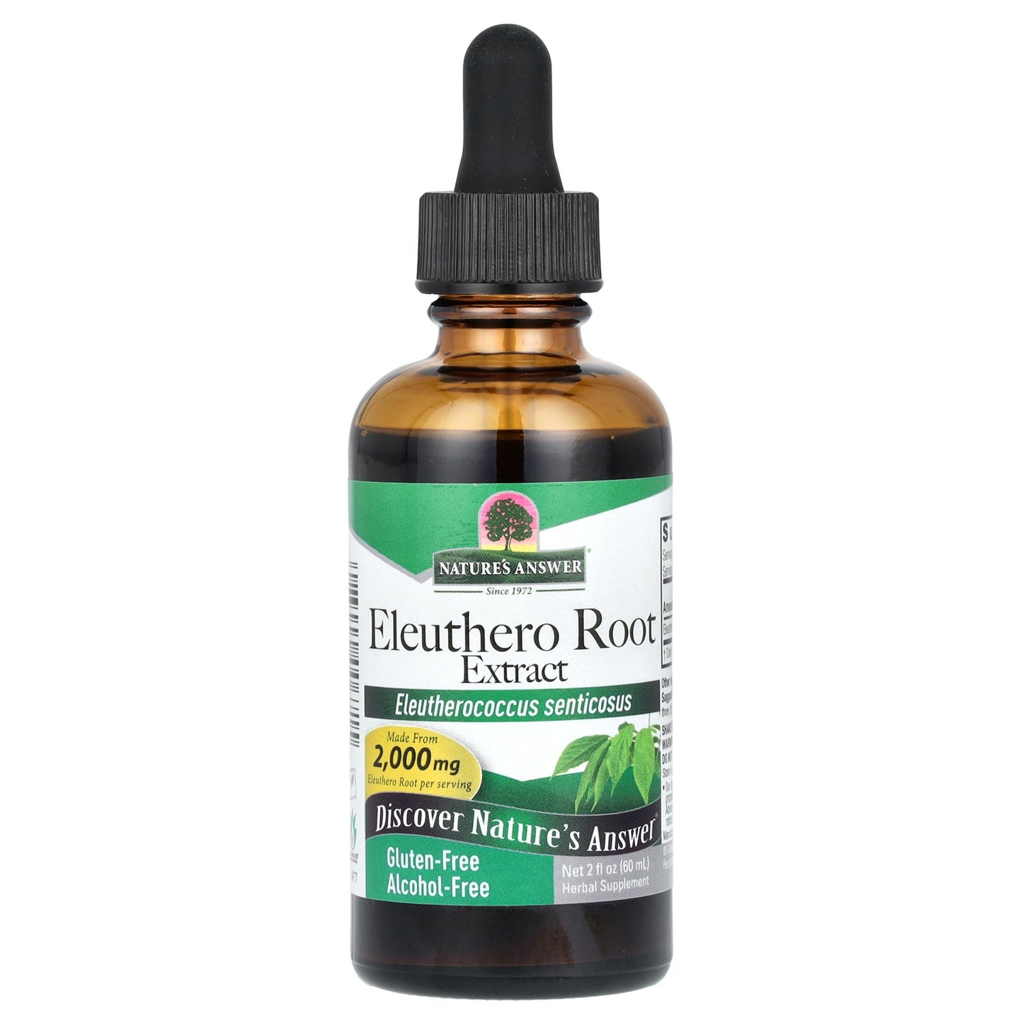Nature's Answer, Eleuthero Root Extract, Alcohol-Free, 160 mg, 2 fl oz (60 ml)