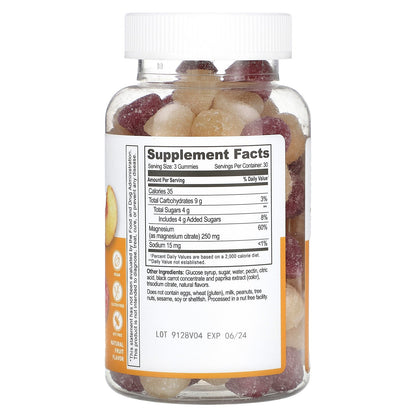 Lifeable, Magnesium Citrate Gummies, Natural Fruit, 250 mg, 90 Gummies (83.33 mg per Gummy)