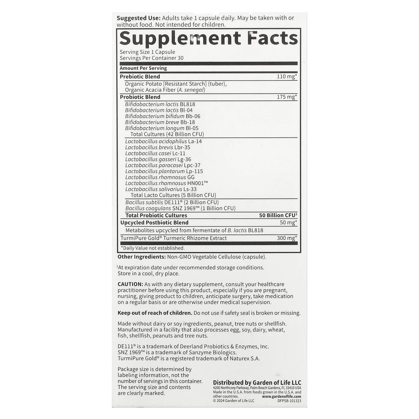 Garden of Life, Probiotics Sport+, 50 Billion, 30 Vegetarian Capsules