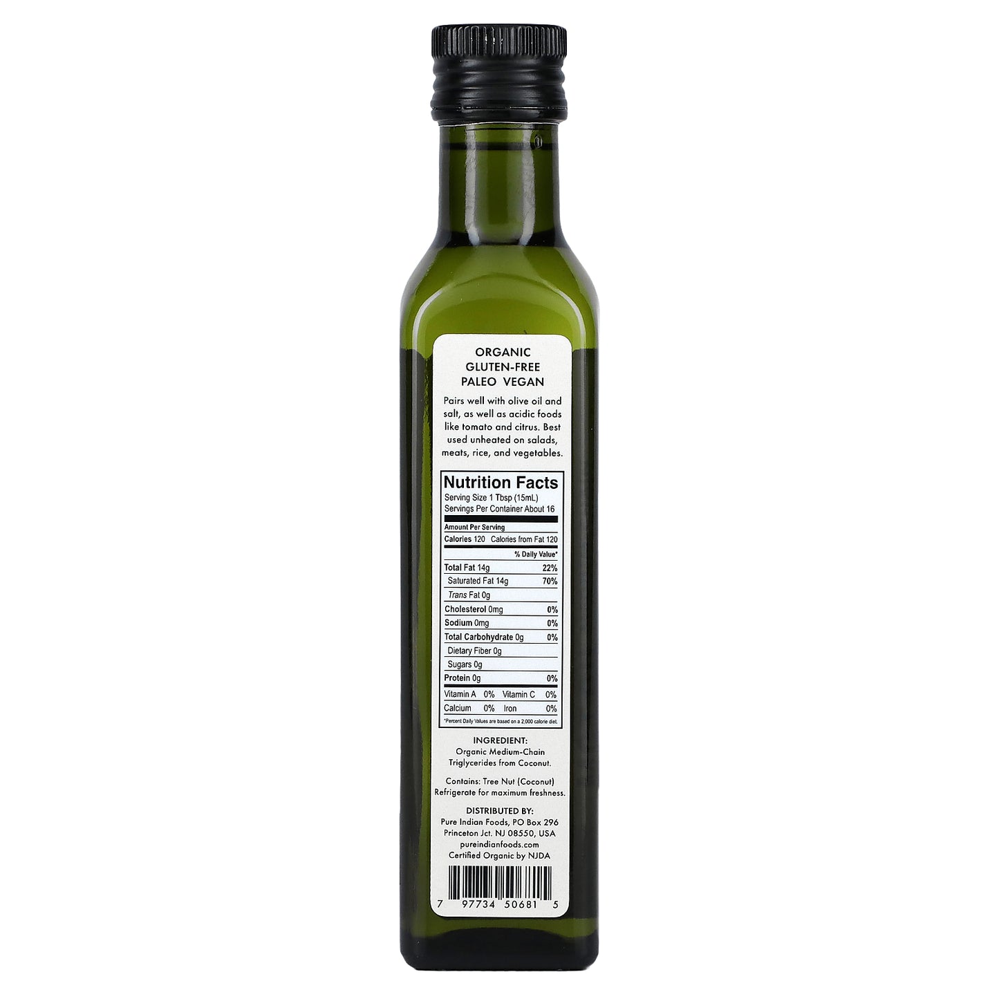 Pure Indian Foods, MCT Oil, 250 ml