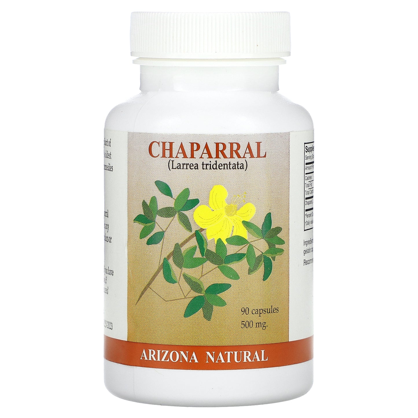 Arizona Natural, Chaparral, 500 mg, 90 Capsules (250 mg per Capsule)