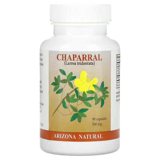 Arizona Natural, Chaparral, 500 mg, 90 Capsules (250 mg per Capsule)