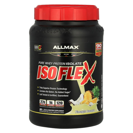 ALLMAX, ISOFLEX®, Pure Whey Protein Isolate, Pineapple Coconut, 2 lbs (907 g)