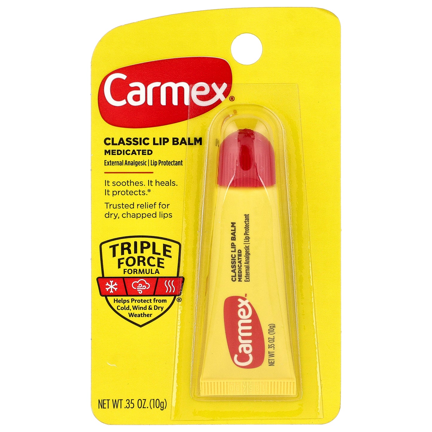Carmex, Classic Lip Balm, Medicated, 0.35 oz (10 g)