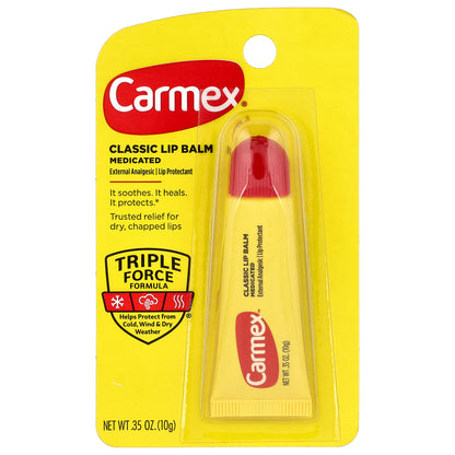 Carmex, Classic Lip Balm, Medicated, 0.35 oz (10 g)
