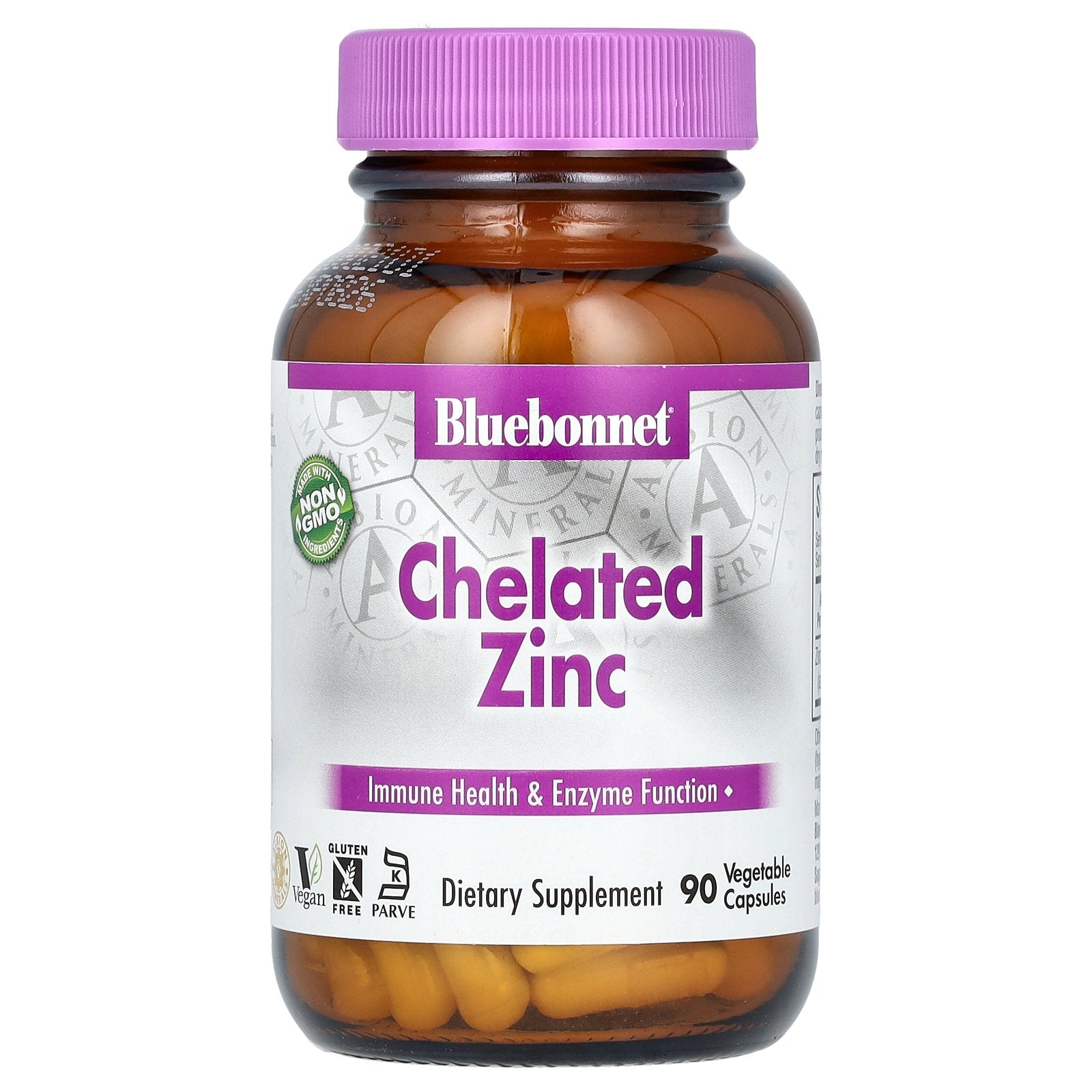 Bluebonnet Nutrition, Chelated Zinc, 30 mg , 90 Vegetable Capsules