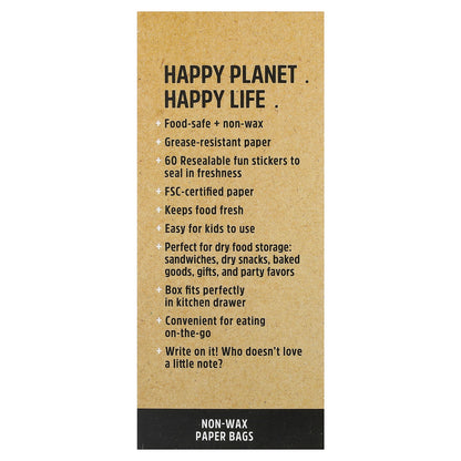 Lunchskins, Paper Sandwich Bags, Avocado, 50 Bags