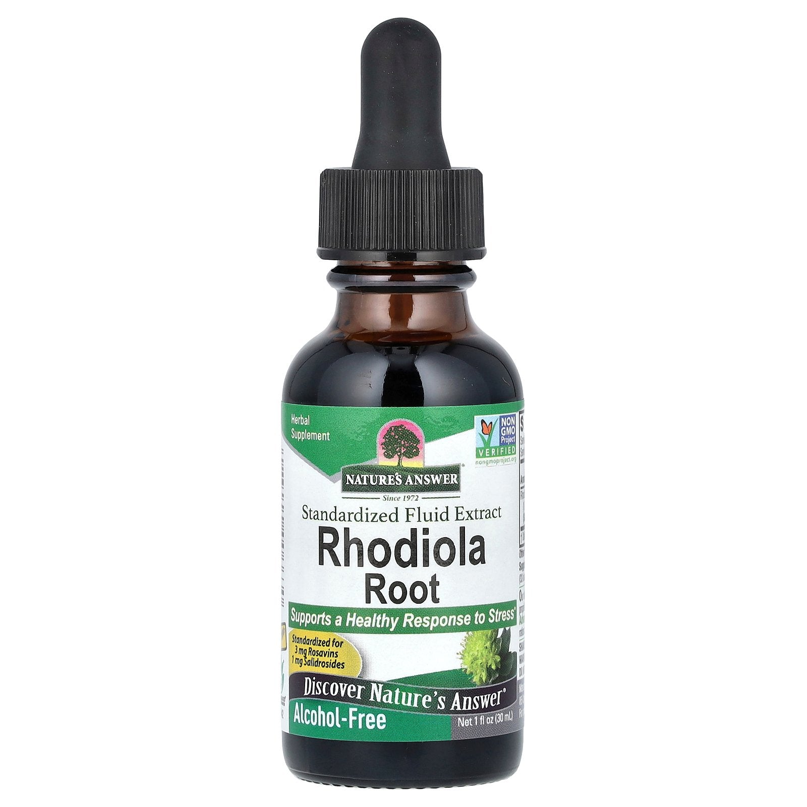 Nature's Answer, Rhodiola Root, Standardized Fluid Extract, Alcohol-Free, 1,000 mg, 1 fl oz (30 ml)