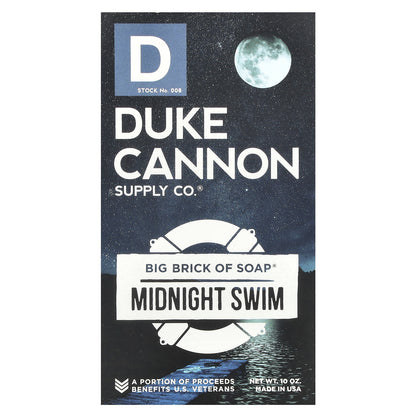 Duke Cannon Supply Co., Big Brick of Bar Soap®, Midnight Swim, 10 oz