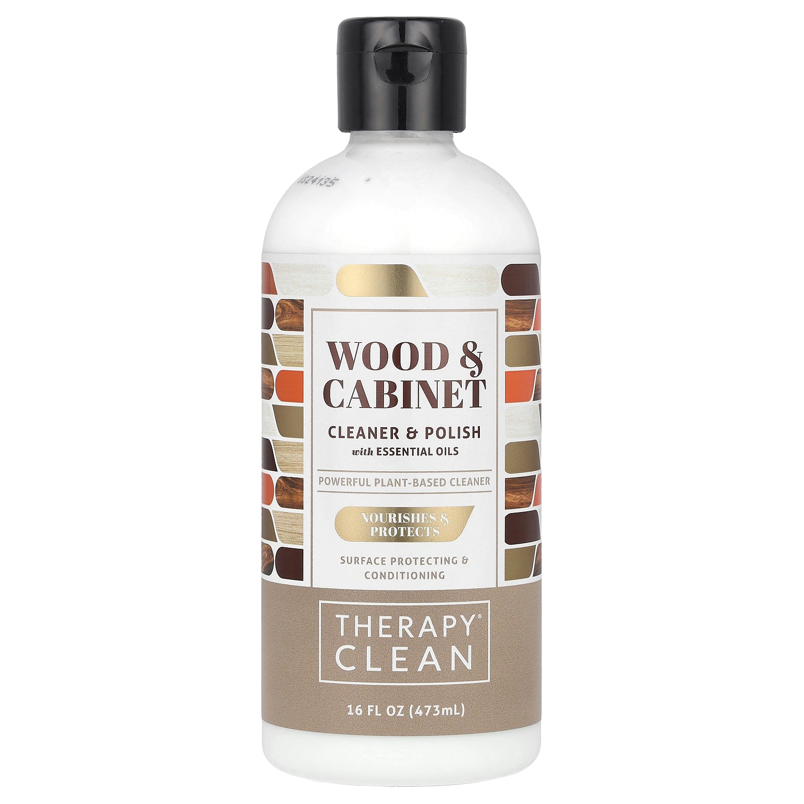 Therapy Clean, Wood & Cabinet, Cleaner & Polish with Essential Oils, 16 fl oz (473 ml)