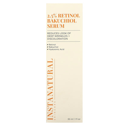 InstaNatural, 2.5% Retinol Bakuchiol Serum, 1 fl oz (30 ml)