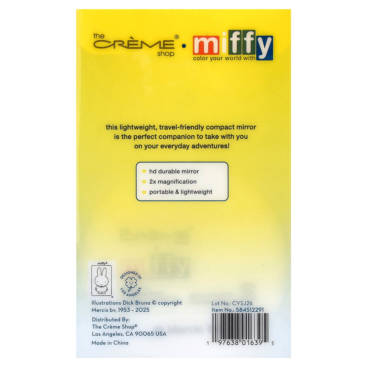 The Creme Shop, Miffy, On-The-Go Compact Mirror, 1 Piece