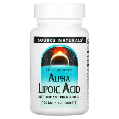 Source Naturals, Alpha Lipoic Acid, 100 mg, 120 Tablets